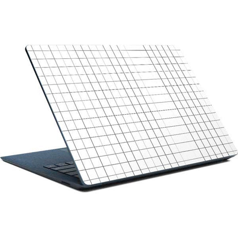 White Grid Surface Laptop Skin